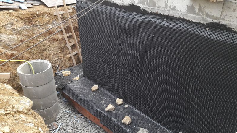 Waterproof Membrane on Foundation